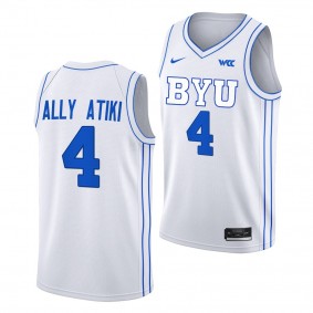 Atiki Ally Atiki BYU Cougars #4 White College Basketball Jersey 2022-23